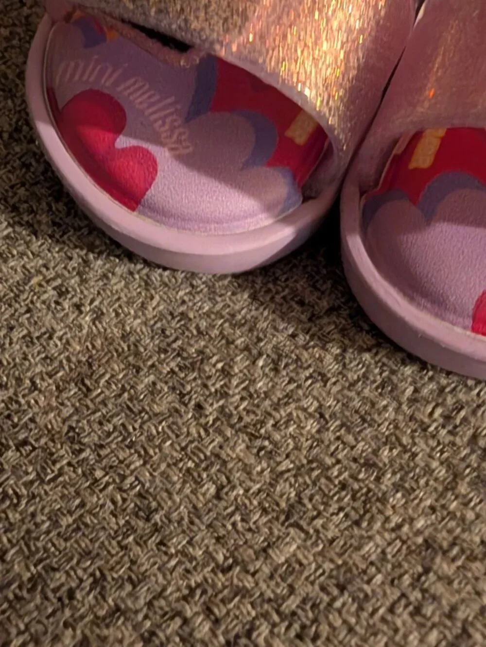 Mini Melissa Jump Print Sandals NWOB size 5 toddler